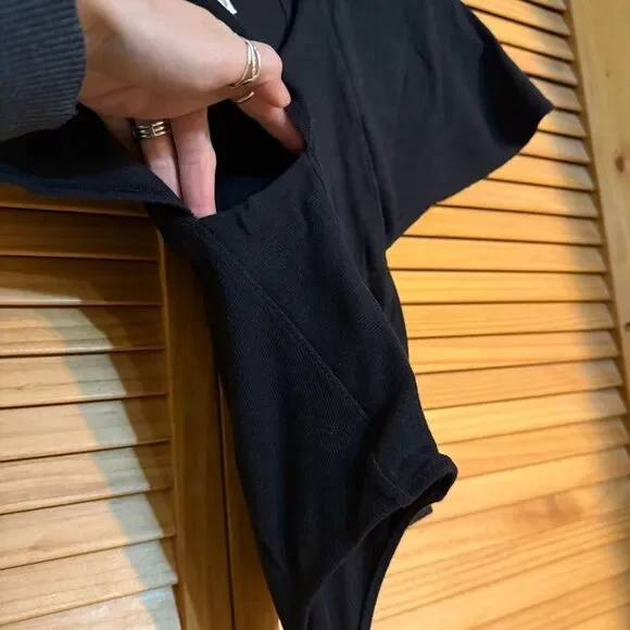 Free People Black bodysuit size medium - Picture 2 of 7